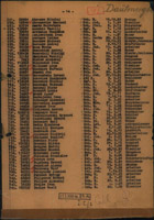 Miniatur Jack Spicer auf der Transportliste von Dautmergen nach Dachau